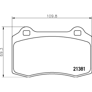 brembo Premium Low-Met OE Equivalent Rear Brake Pads for 2003 Jaguar XKR - P36020