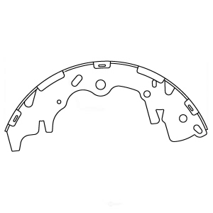 Centric Premium™ Brake Shoes for Dodge - 111.10031