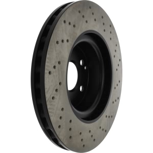 Centric SportStop Drilled 1-Piece Front Brake Rotor for 2007 Mercedes-Benz S550 - 128.35099