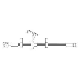 Centric Front Passenger Side Brake Hose for 2004 Mercedes-Benz ML350 - 150.35017