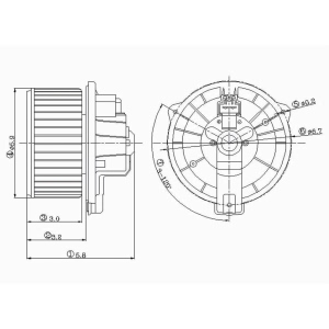 TYC Hvac Blower Motor Assembly - 700037