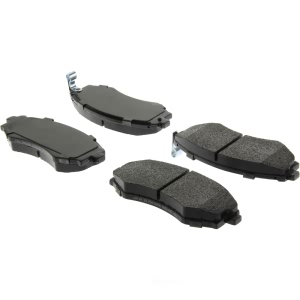 Centric Posi Quiet™ Extended Wear Semi-Metallic Front Disc Brake Pads for 1990 Nissan Stanza - 106.07000