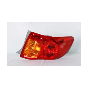 TYC Passenger Side Outer Replacement Tail Light for 2009 Toyota Corolla - 11-6277-00