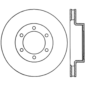 Centric Premium™ Brake Rotor for 2004 Toyota 4Runner - 125.44129