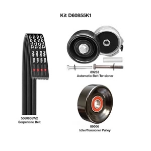 Dayco Demanding Drive Kit for 2001 Mercury Sable - D60855K1