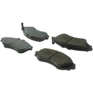 Centric Posi Quiet™ Extended Wear Semi-Metallic Front Disc Brake Pads for 2014 Chevrolet Spark EV - 106.07970