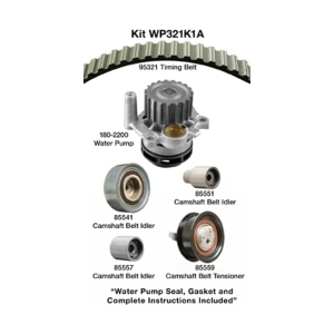Dayco Timing Belt Kit With Water Pump for 2004 Volkswagen Golf - WP321K1A