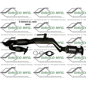 Davico Direct Fit Catalytic Converter and Pipe Assembly for 2010 Nissan Murano - 18403