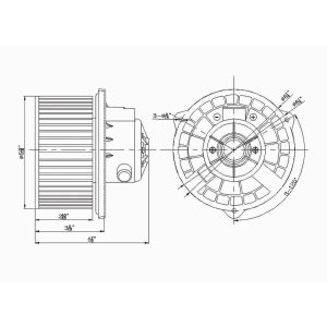 TYC Hvac Blower Motor Assembly for 2004 Kia Rio - 700144