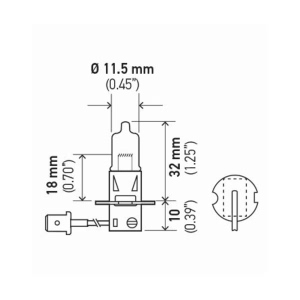 Hella Headlight Bulb for Volkswagen - H3XE-DB