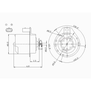 TYC Driver Side Engine Cooling Fan Motor for Oldsmobile Cutlass Supreme - 630070