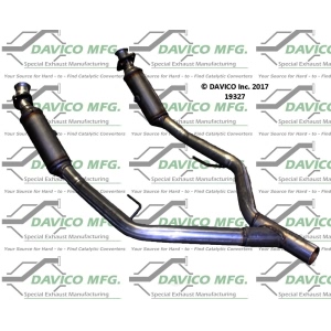 Davico Direct Fit Catalytic Converter and Pipe Assembly for 2007 Ford Mustang - 19327