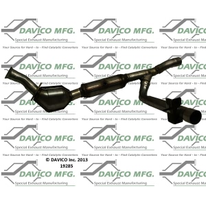 Davico Direct Fit Catalytic Converter and Pipe Assembly for 2000 Ford F-150 - 19285