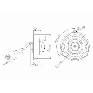 TYC Passenger Side Engine Cooling Fan Motor - 630910