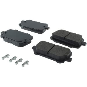 Centric Posi Quiet™ Extended Wear Semi-Metallic Rear Disc Brake Pads for 2014 Dodge Charger - 106.17660