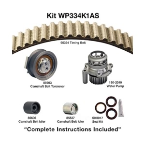 Dayco Timing Belt Kit with Water Pump for Volkswagen Eos - WP334K1AS