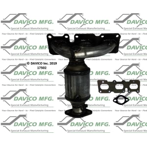 Davico Exhaust Manifold with Integrated Catalytic Converter for 2015 Hyundai Santa Fe - 17502