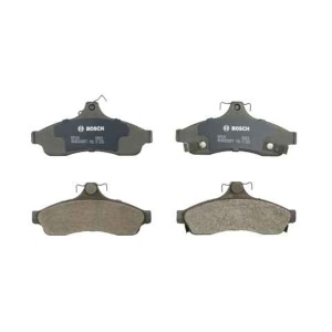 Bosch QuietCast™ Premium Organic Rear Disc Brake Pads for 1996 Chevrolet Impala - BP628