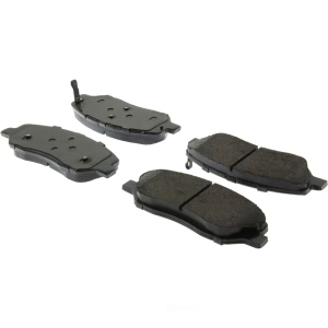 Centric Posi Quiet™ Extended Wear Semi-Metallic Front Disc Brake Pads for 2007 Hyundai Santa Fe - 106.12020