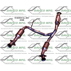 Davico Direct Fit Catalytic Converter and Pipe Assembly for 2002 Mercury Mountaineer - 19188