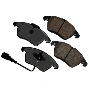 Akebono EURO™ Ultra-Premium Ceramic Front Disc Brake Pads for 2006 Audi A3 - EUR1107
