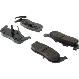 Centric Posi Quiet™ Extended Wear Semi-Metallic Rear Disc Brake Pads for 2007 Jeep Commander - 106.10870