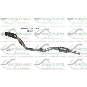 Davico Direct Fit Catalytic Converter and Pipe Assembly for 2011 Audi A6 Quattro - 18502
