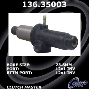 Centric Premium Clutch Master Cylinder for Mercedes-Benz 300SE - 136.35003