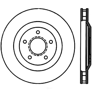 Centric Premium™ High Carbon Alloy Brake Rotor for 2004 Cadillac XLR - 125.62059