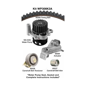 Dayco Timing Belt Kit With Water Pump for 2001 Audi TT Quattro - WP306K2A