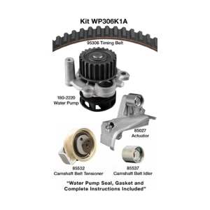 Dayco Timing Belt Kit With Water Pump for 2002 Audi A4 - WP306K1A