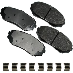 Akebono Pro-ACT™ Ultra-Premium Ceramic Front Disc Brake Pads for 2010 Ford Edge - ACT1258