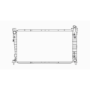 TYC Engine Coolant Radiator for 1996 Ford Windstar - 1609