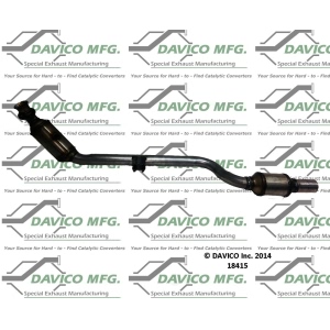 Davico Direct Fit Catalytic Converter and Pipe Assembly for 2007 Mercedes-Benz C350 - 18415