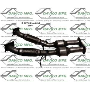 Davico Direct Fit Catalytic Converter and Pipe Assembly for Volvo S80 - 17444