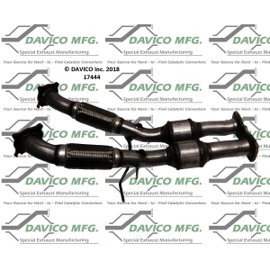 Davico Direct Fit Catalytic Converter and Pipe Assembly for 2009 Volvo V70 - 17444