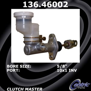 Centric Premium™ Clutch Master Cylinder for Mitsubishi Galant - 136.46002