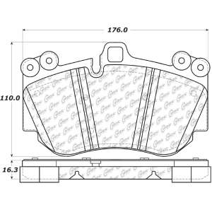Centric Posi Quiet™ Semi-Metallic Brake Pads for 2013 Audi RS5 - 104.11301