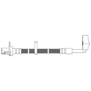 Centric Front Driver Side Brake Hose for 2010 Dodge Dakota - 150.67120