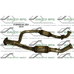 Davico Direct Fit Catalytic Converter and Pipe Assembly for 2000 Ford E-350 Super Duty - 16170