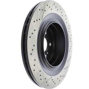 Centric SportStop Drilled and Slotted 1-Piece Rear Brake Rotor for Mercedes-Benz CLS63 AMG S - 127.35121