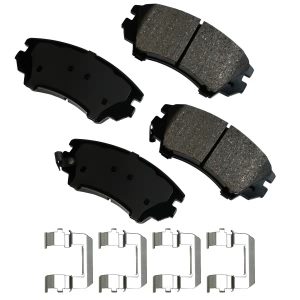 Akebono Pro-ACT™ Ultra-Premium Ceramic Front Disc Brake Pads for 2015 Chevrolet Camaro - ACT1404