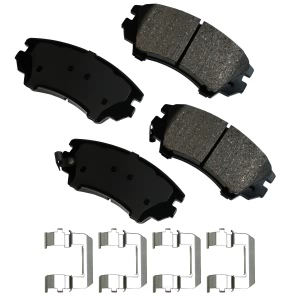 Akebono Pro-ACT™ Ultra-Premium Ceramic Front Disc Brake Pads for 2011 Chevrolet Camaro - ACT1404