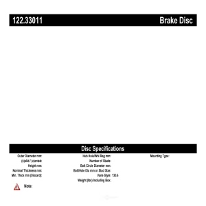 Centric Premium™ Brake Drum for Volkswagen - 122.33011