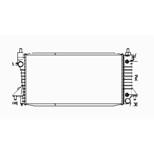 TYC Engine Coolant Radiator for 2006 Ford Taurus - 1830