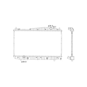 TYC Engine Coolant Radiator for 2005 Suzuki Verona - 13000