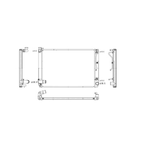 TYC Engine Coolant Radiator for Lexus RX350 - 13019