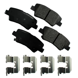 Akebono Pro-ACT™ Ultra-Premium Ceramic Rear Disc Brake Pads for 2010 Kia Soul - ACT1445