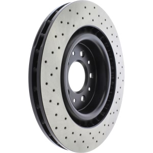 Centric SportStop Drilled 1-Piece Front Brake Rotor for Jaguar Vanden Plas - 128.20020