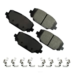 Akebono Proact Ultra Premium™ Ceramic Disc Brake Pad Kit for 2012 Dodge Grand Caravan - ACT1596